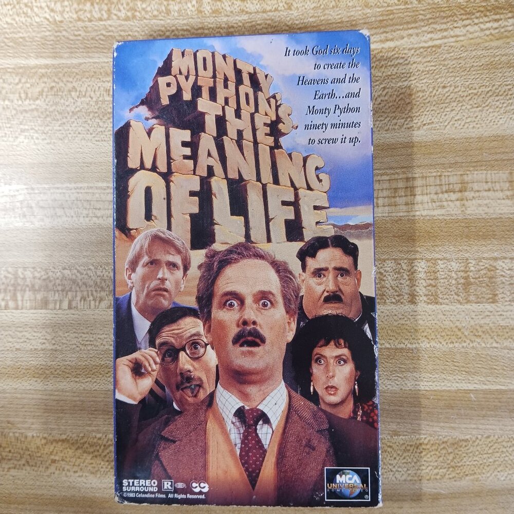 Monty Python's the Meaning of Life 1983 VHS Terry Gilliam Jones VTG  MCA British